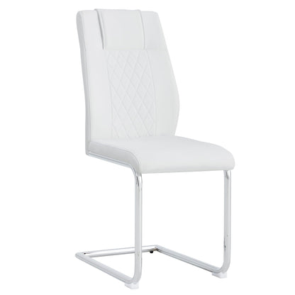 Modern Dining Chairs With Padded Seat, Metal Legs Home Essentials