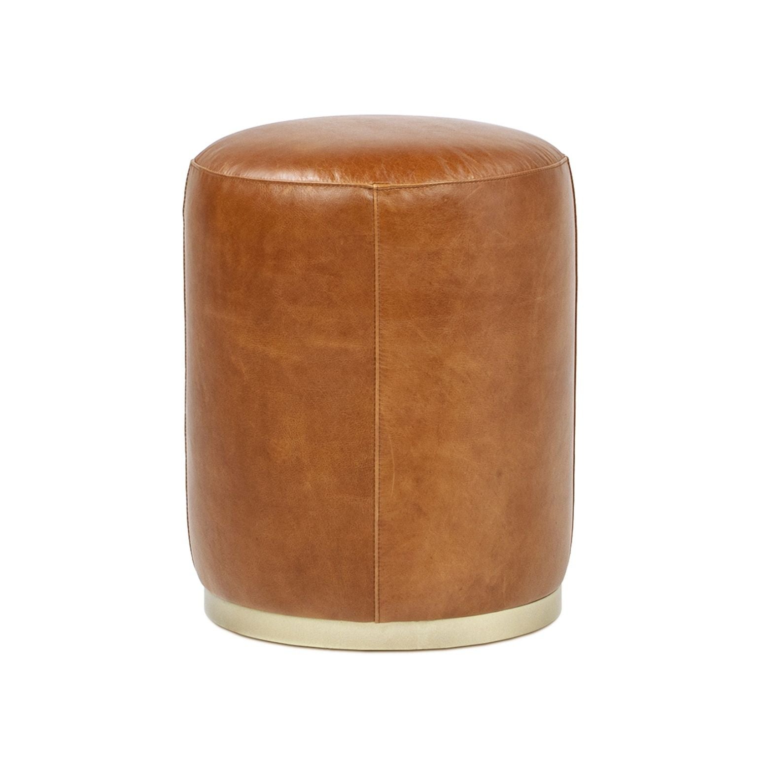 Nico - Round Ottoman Stool - Brown Jennifer Taylor Home