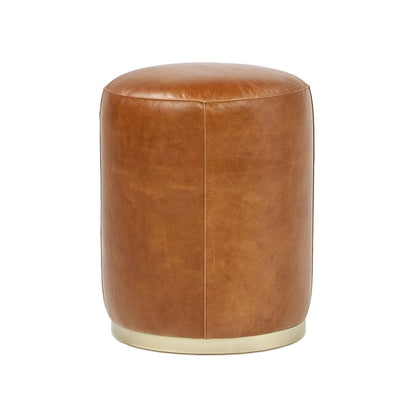 Nico - Round Ottoman Stool - Brown Jennifer Taylor Home