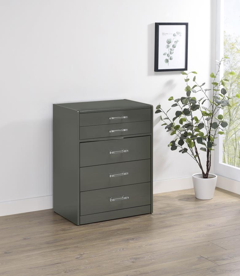 Danbury - 3-Drawer Makeup Vanity & Stool Set Coaster Fine Furniture