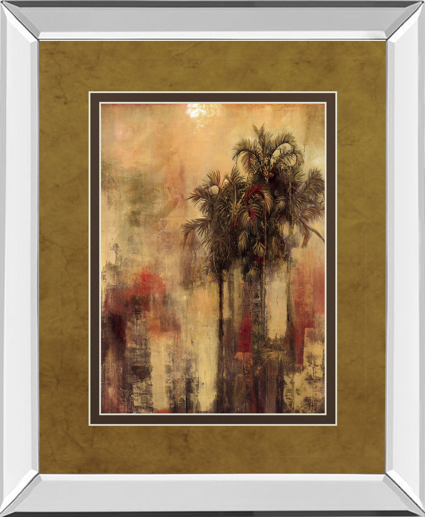 Tuscadero Il By Douglas - Mirror Framed Print Wall Art - Dark Brown