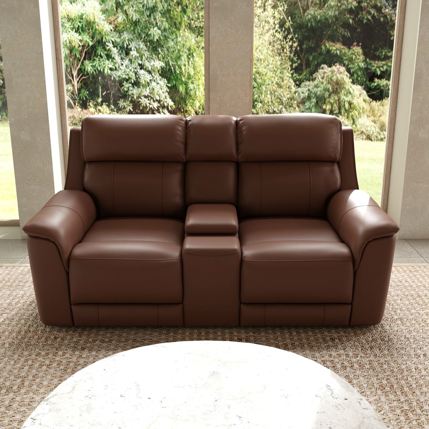 Oslo - Dual Power Reclining Loveseat With Console Home Essentials