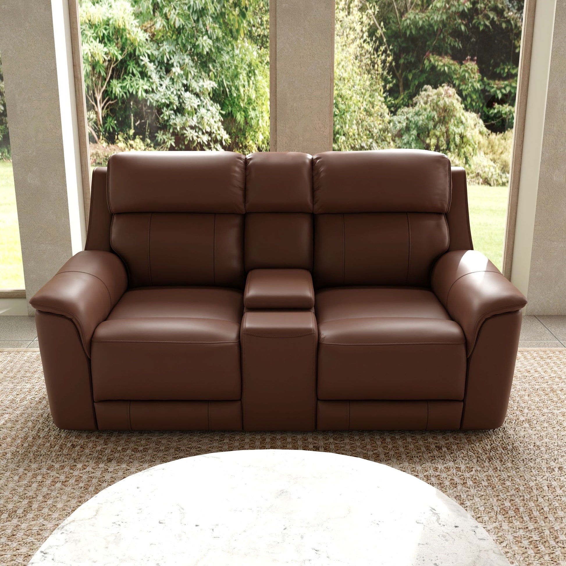 Oslo - Dual Power Reclining Loveseat With Console Home Essentials