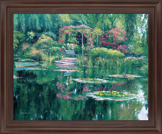 Floral Oasis Retreat - 28" x 34" Framed Wall Art Classy Art