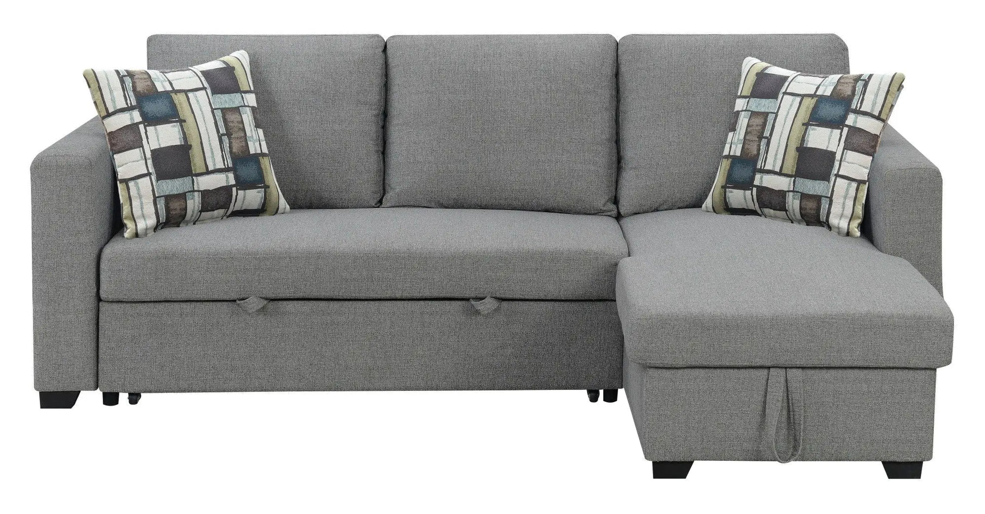 Pensole - Reversible Pop - Up Sleeper Sectional Emerald Home