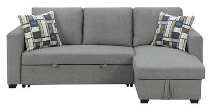 Pensole - Reversible Pop - Up Sleeper Sectional Emerald Home