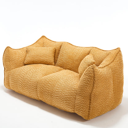 Comfortable Dual Beanbag Chair With High Resilience Foam Core For 2 People Home Essentials