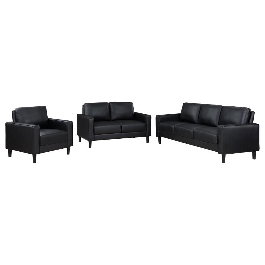 Ruth - Upholstered Track Arm Sofa Set Coaster Fine Furniture