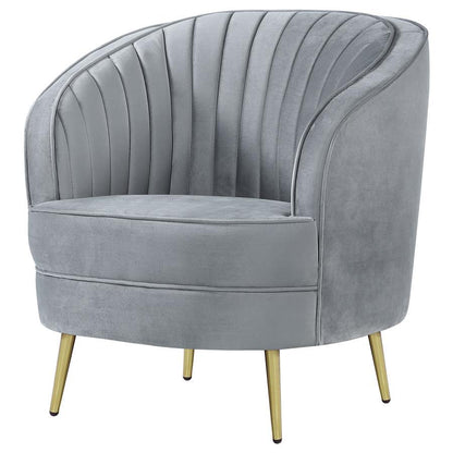 Sophia - Upholstered Channel Tufted Barrel Accent Chair CoasterEssence