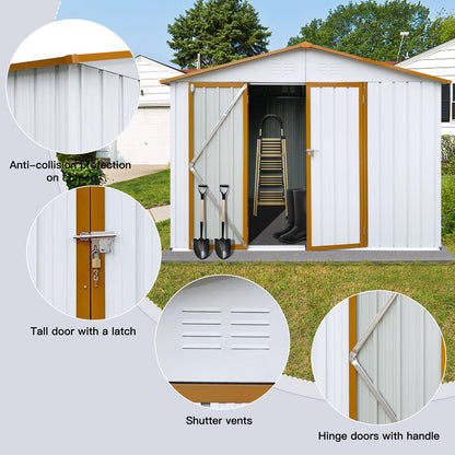 6Ftx8Ft Garden Sheds Outdoor Storage Sheds - Two Tone