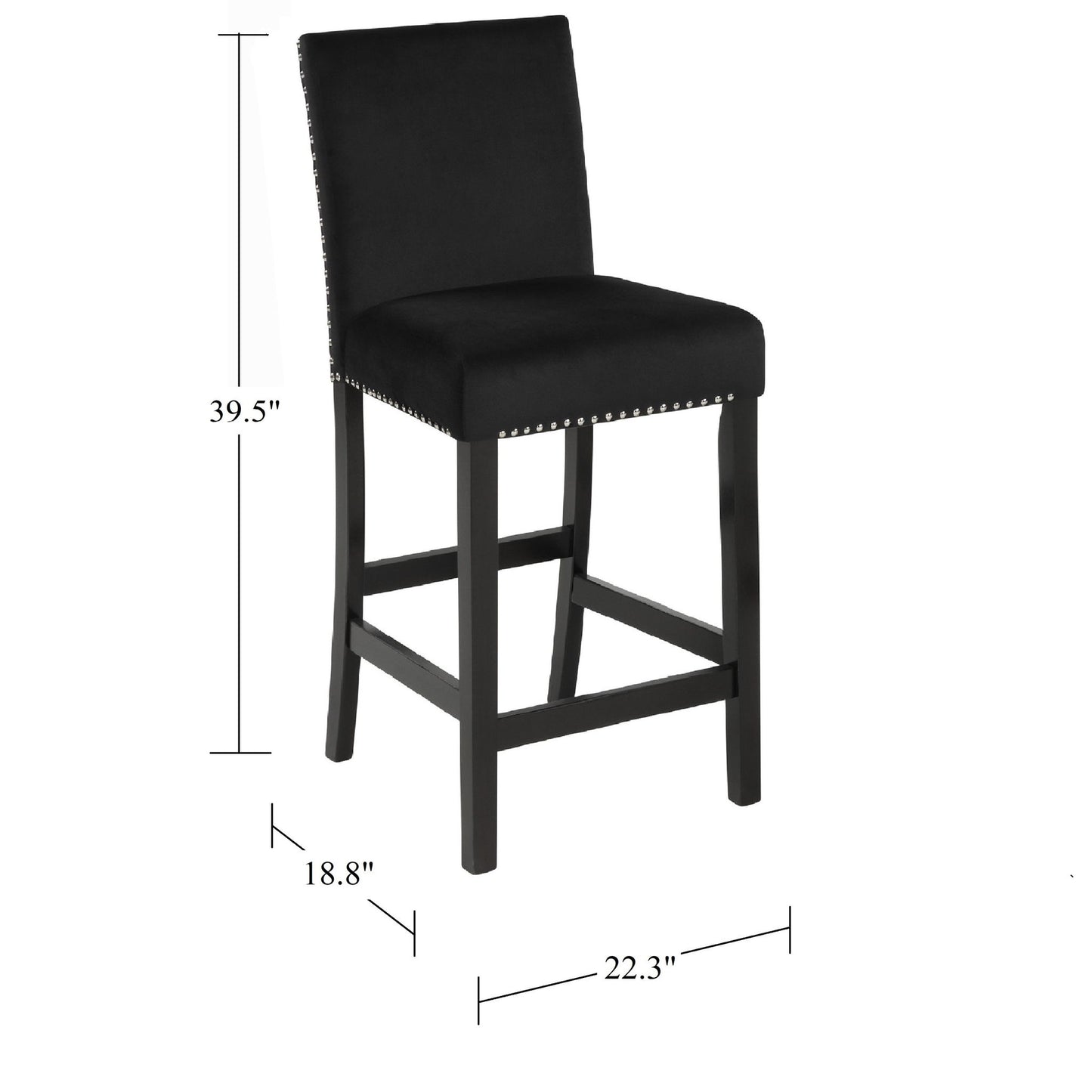 5 Piece Counter Height Dining Set With Table And Upholstered Chairs Home Essentials