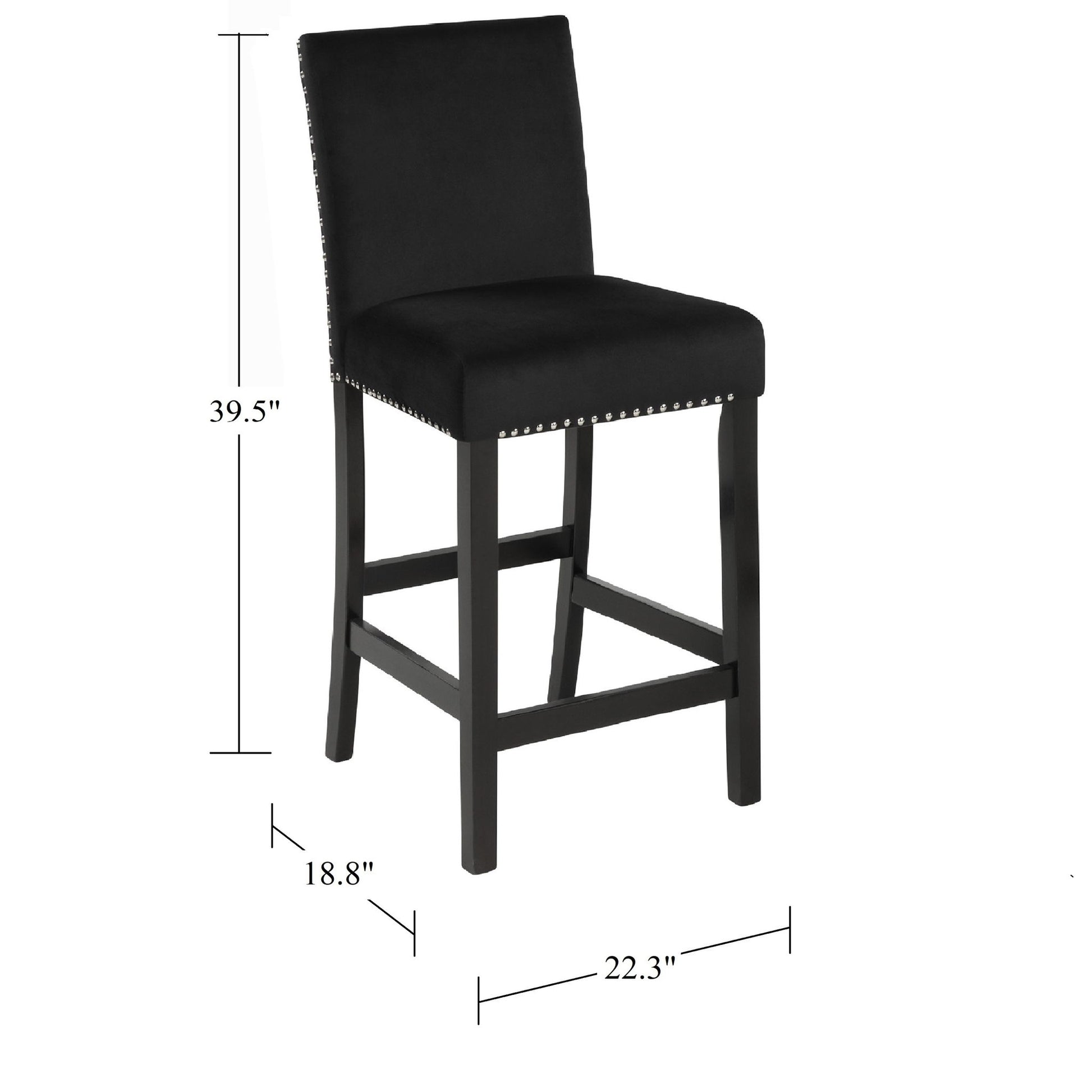 5 Piece Counter Height Dining Set With Table And Upholstered Chairs Home Essentials