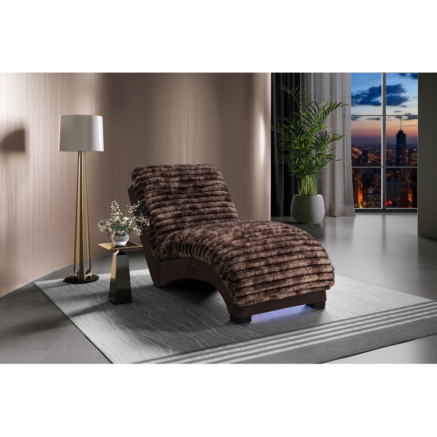 Denise - Accent Chaise With USB Support Global Furniture USA