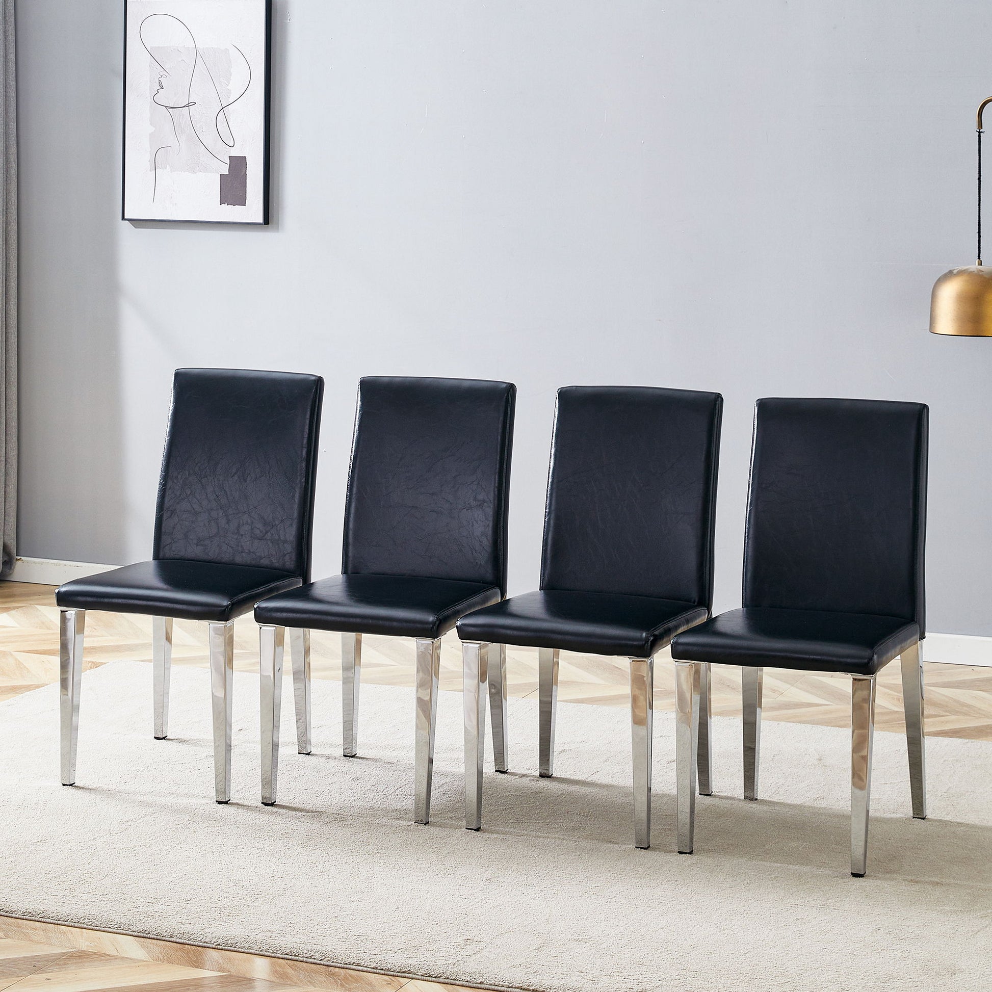 Simple And Versatile Dining Chairs With Metal Legs Home Essentials