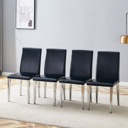 Simple And Versatile Dining Chairs With Metal Legs Home Essentials