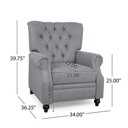 Welch - Contemporary Tufted Pushback Recliner Noble House