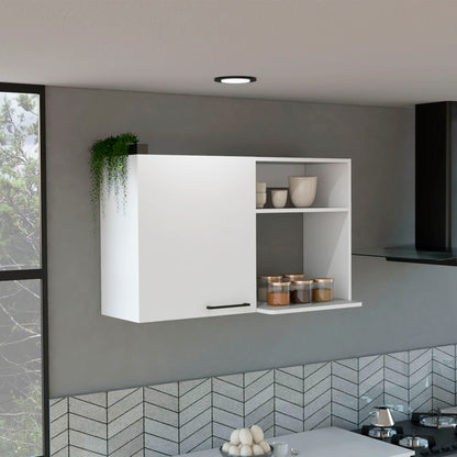 Burwood - Kitchen Wall Cabinet With 2 Doors And Shelves - White Home Essentials