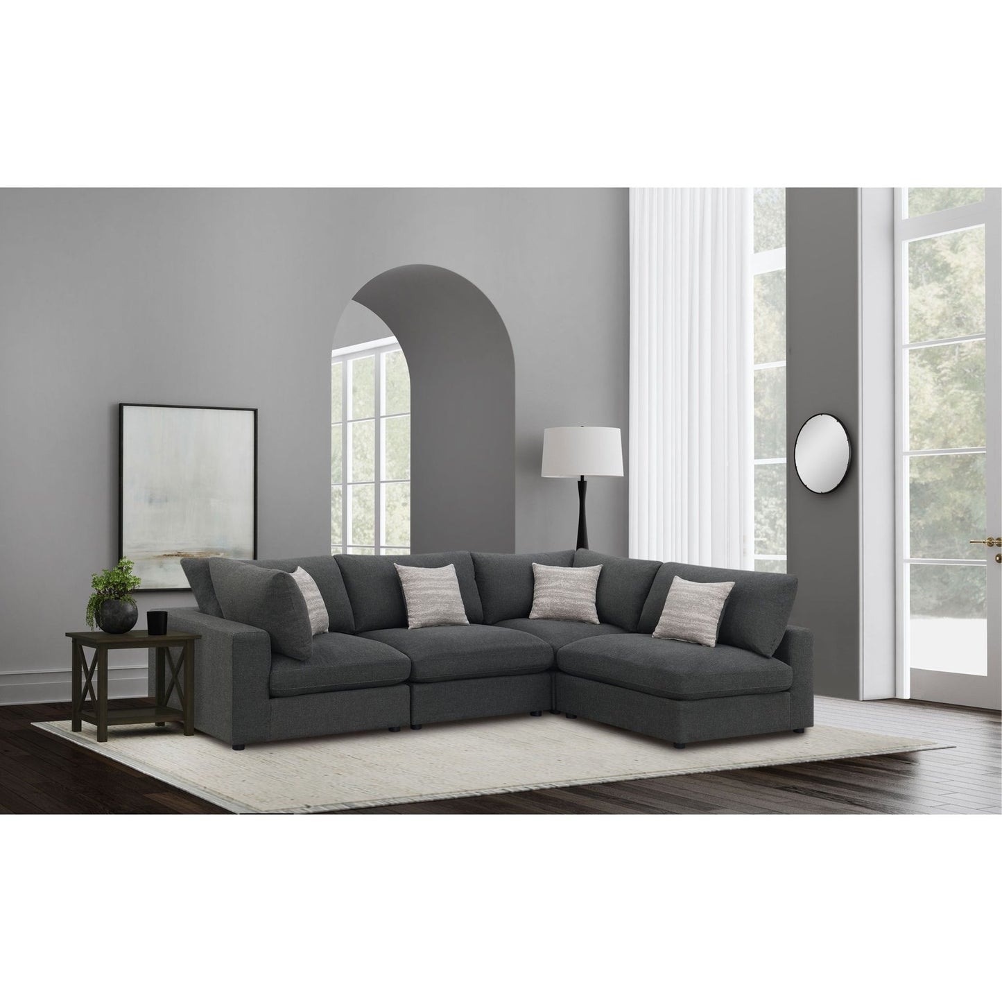 Rhette - Upholstered Sectional With Reversible Cushions Furniture Max