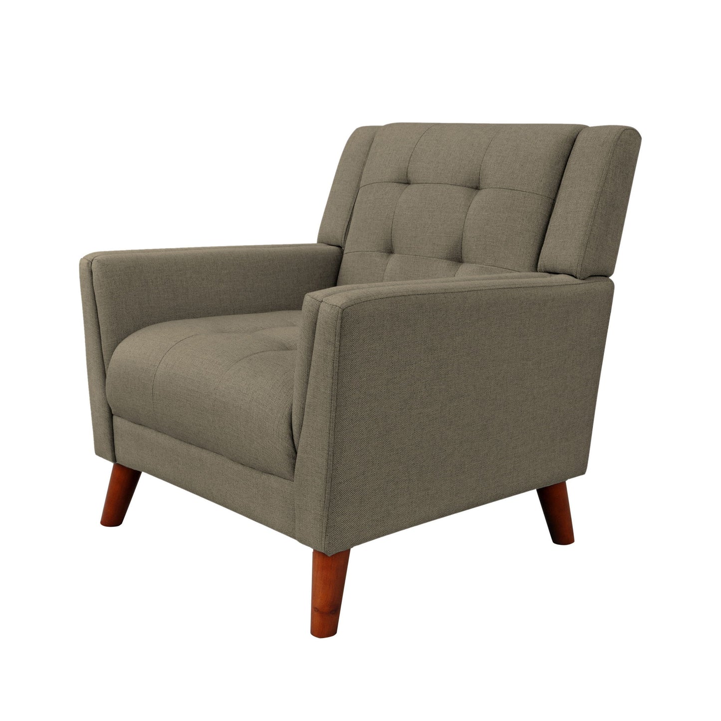 Luminaesque - Fabric Upholstered Armchair With Tufted Back Noble House