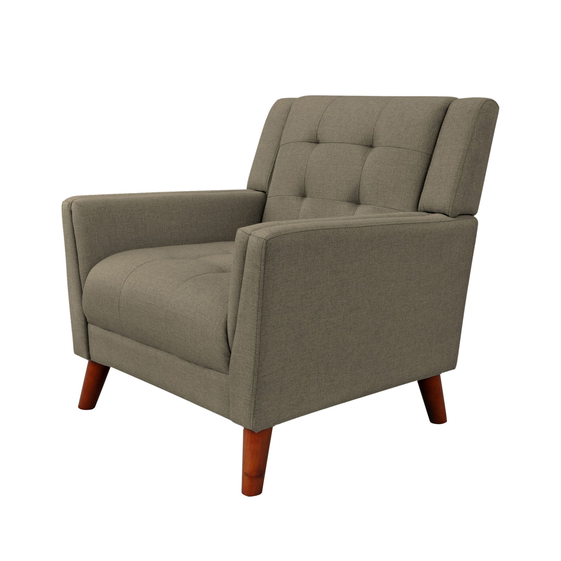 Luminaesque - Fabric Upholstered Armchair With Tufted Back Noble House