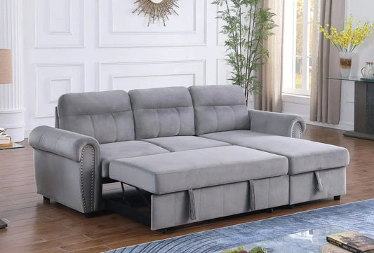 Ashton - Reversible Sleeper Sectional Sofa Chaise Lilola Home