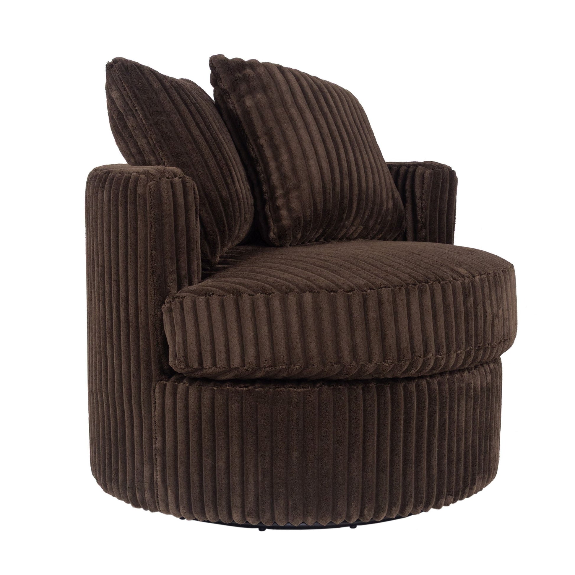 Swivel Upholstered Accent Chair For Living Room Home Essentials
