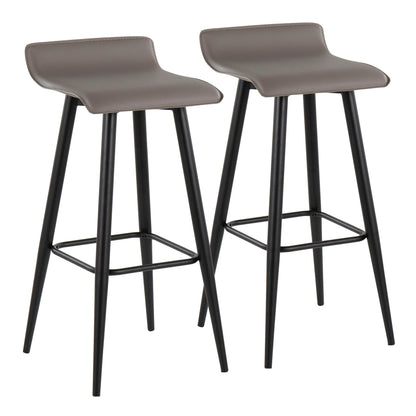 Ale - Contemporary Fixed Height Bar Stool (Set of 2) Lumi Source