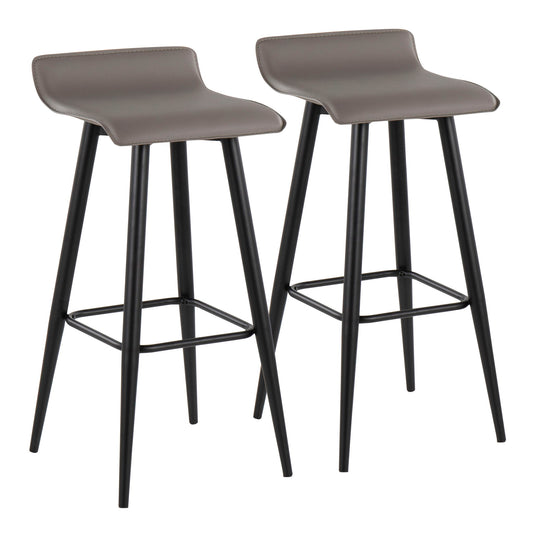 Ale - Contemporary Fixed Height Bar Stool (Set of 2) Lumi Source