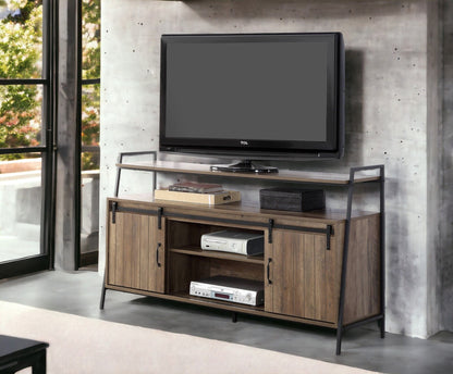Rashawn - Rustic TV Stand - Oak Acme