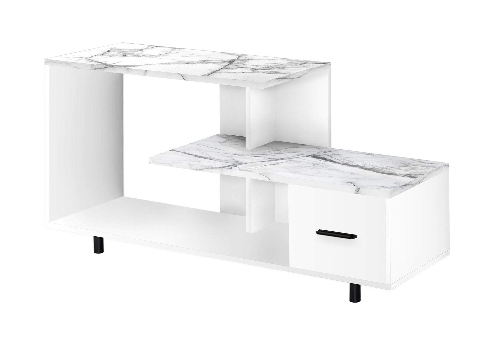 TV Stand, Console, Media Entertainment Center, Storage Drawer, Contemporary 8th Street