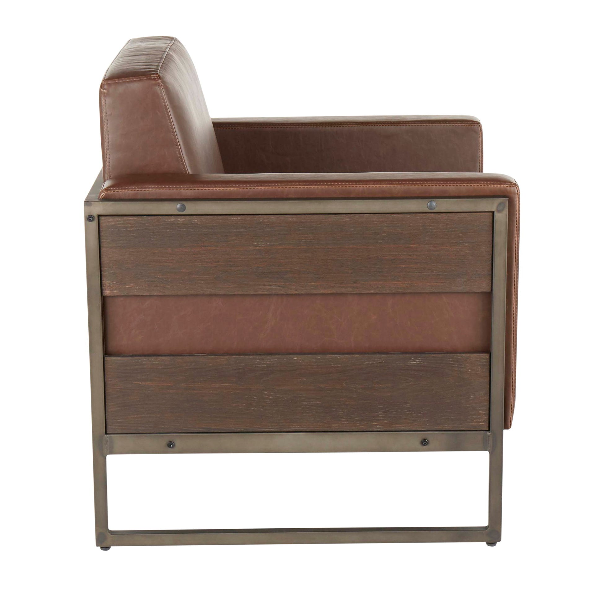 Drift - Industrial Lounge Chair - Espresso Lumi Source