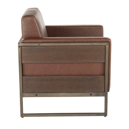 Drift - Industrial Lounge Chair - Espresso Lumi Source
