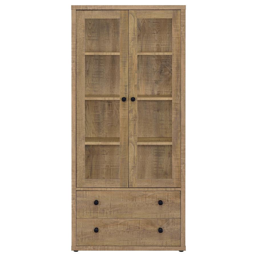 Hawthorne - 4-Shelf Glass Door Tall Cabinet With Drawers Coaster Fine Furniture