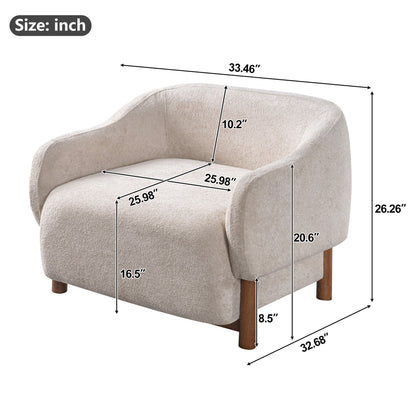 Modern Accent Chair With Recessed Arms And Tight Back Noble House