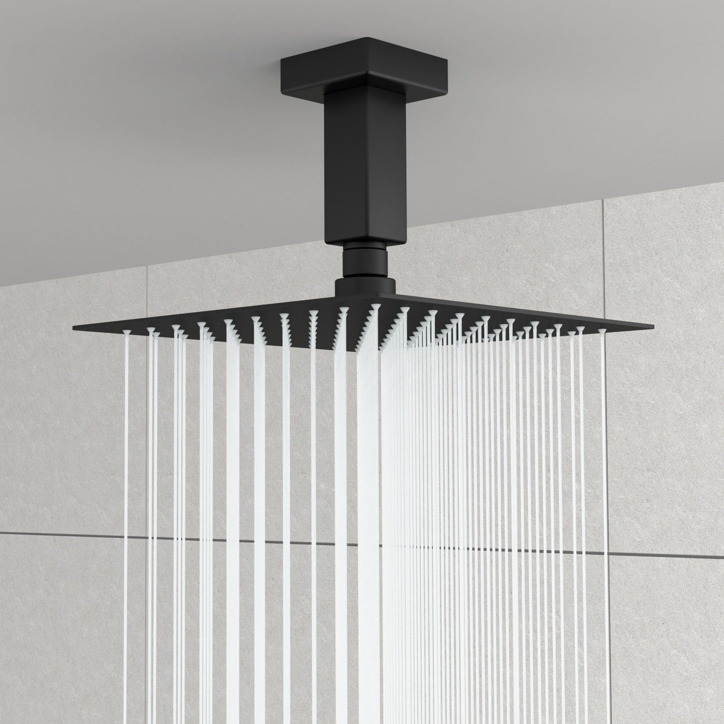 Ceiling Mounted Shower Arm With Flange Stainless Steel Daily Nest