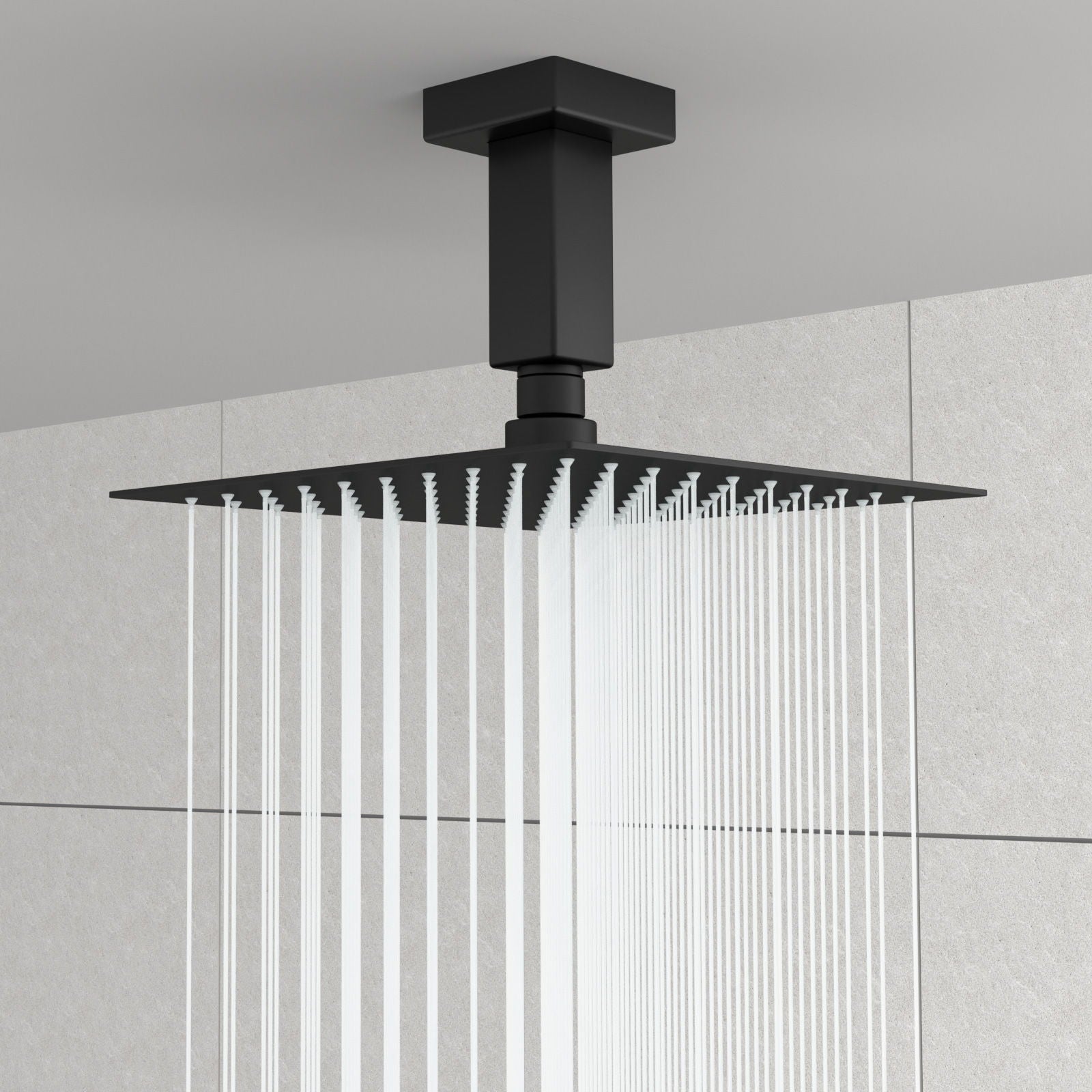 Ceiling Mounted Shower Arm With Flange Stainless Steel Daily Nest