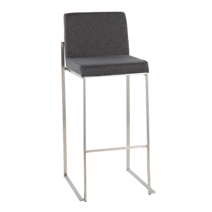 Fuji - Contemporary And Modern Elegance High Back Barstool Lumi Source