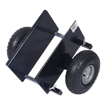 Heavy Duty 600Lb Panel Dolly With 10In. Pneumatic Wheels Alloy Steel - Black Daily Nest