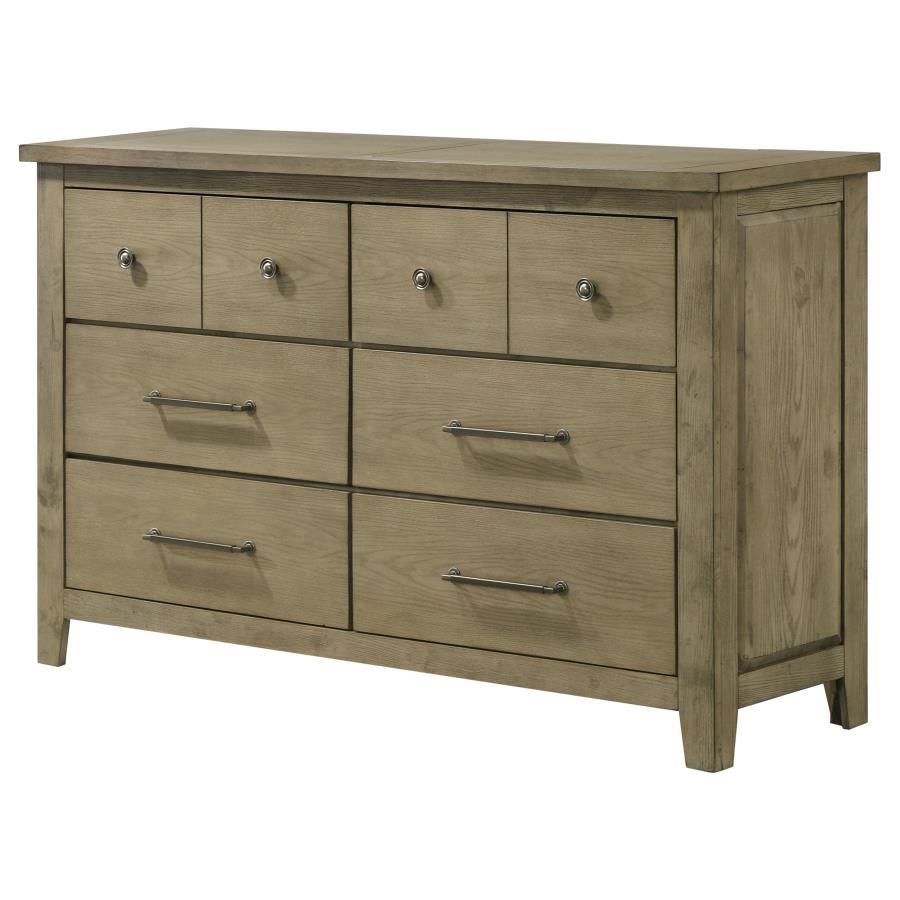 Hazlewood - 6-Drawer Bedroom Dresser Cabinet - Vineyard Oak Coaster Fine Furniture