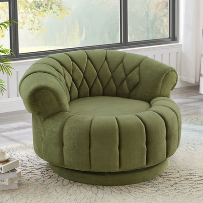 Round Swivel Accent Chair With Rotation Hearth and Haven