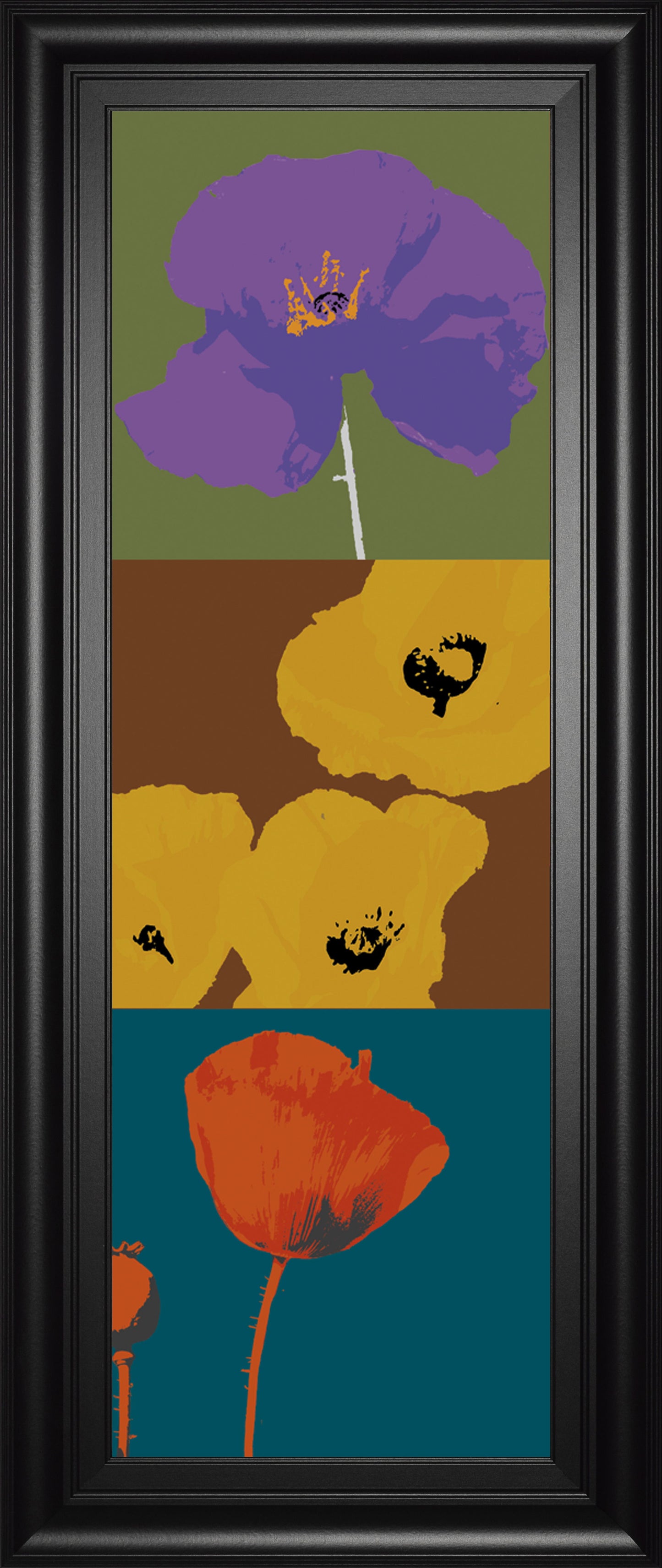 Pop Poppies By Li-legger - 18 x 42 - Blue