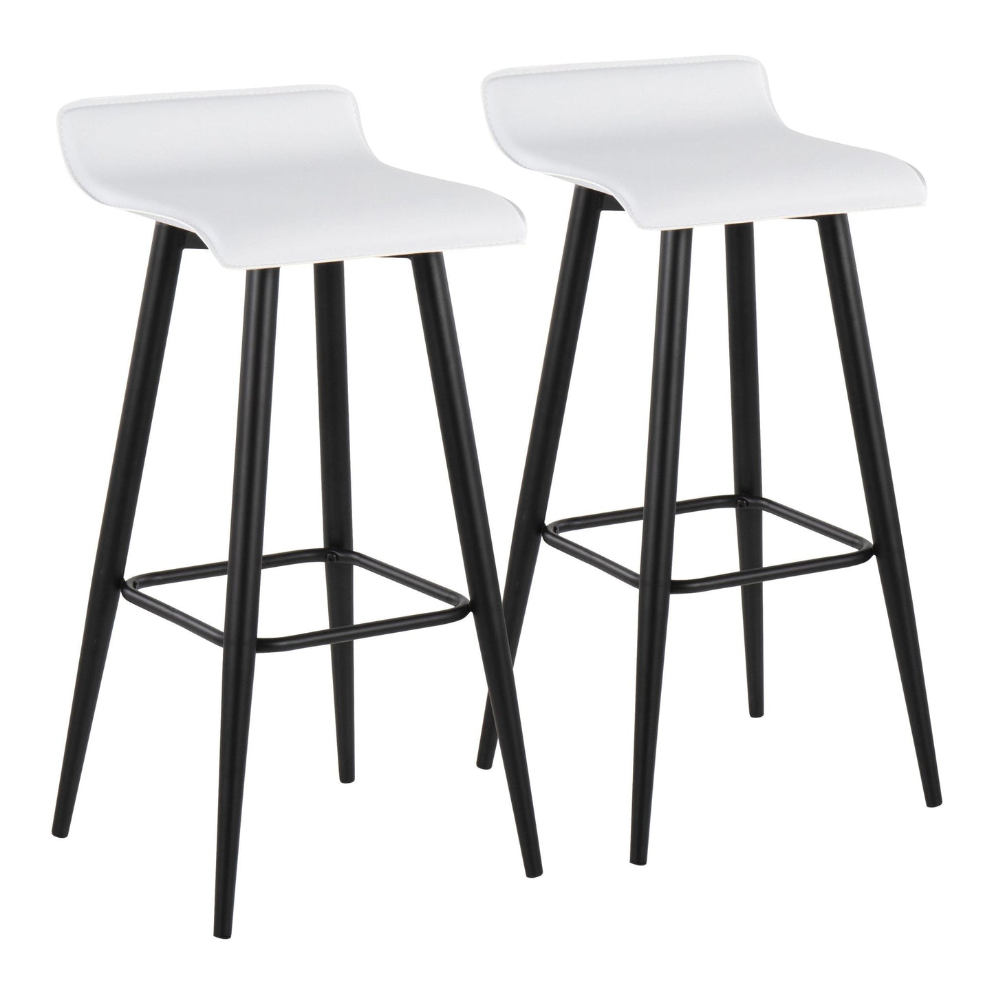 Ale - Contemporary Fixed Height Bar Stool (Set of 2) Lumi Source