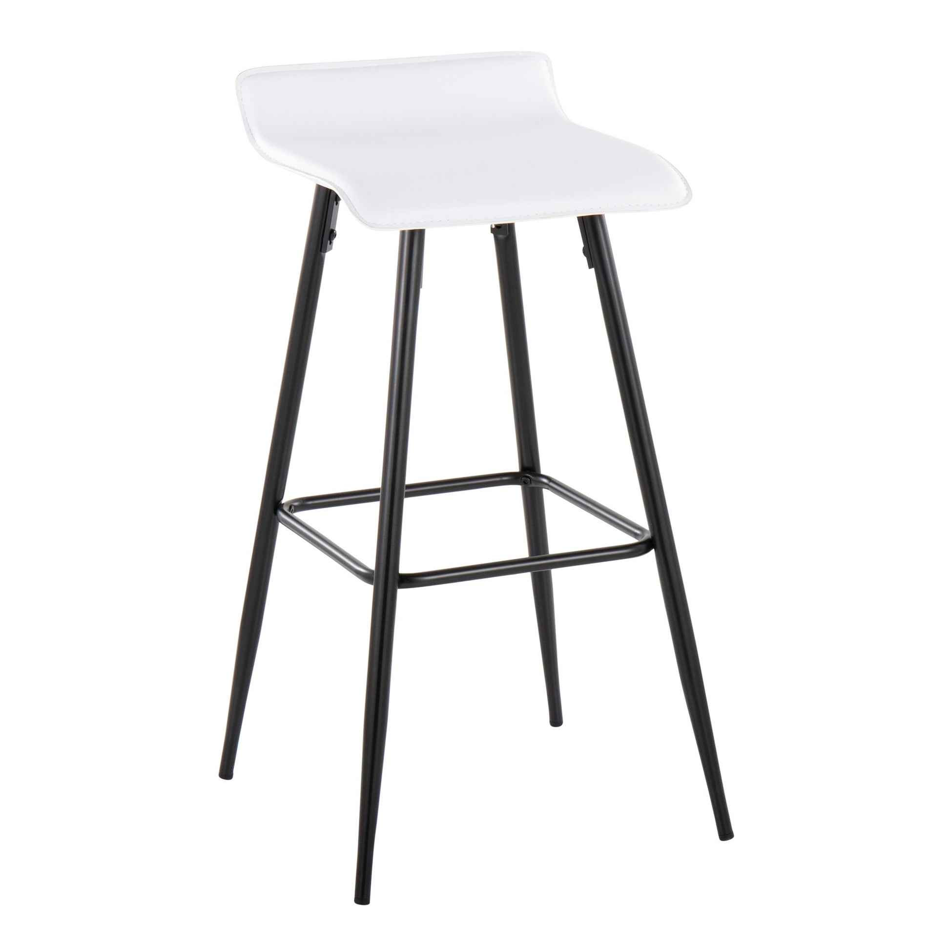 Ale - Contemporary Fixed-Height Bar Stool (Set of 2) Lumi Source
