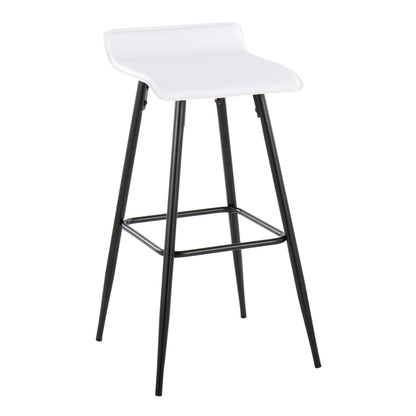 Ale - Contemporary Fixed-Height Bar Stool (Set of 2) Lumi Source
