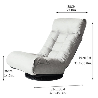 Adjustable Japanese Reclining Floor Chair Sofa With Metal Frame For Living Room Home Essentials
