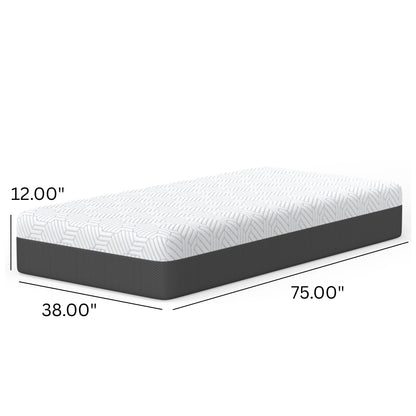 Pur Chill - 12" Soft Mattress With Phase Change Cooling Fabric BedTech