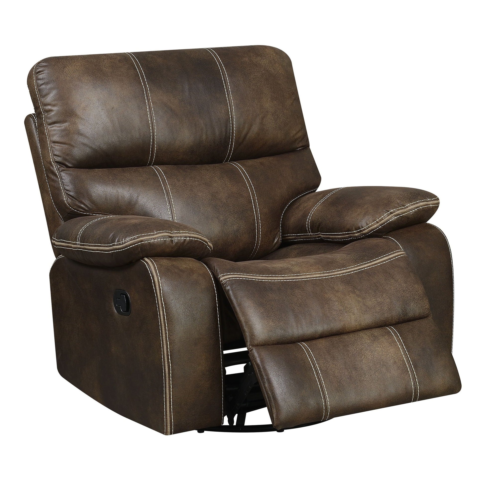 Rustic Swivel Gliding Recliner Emerald Home