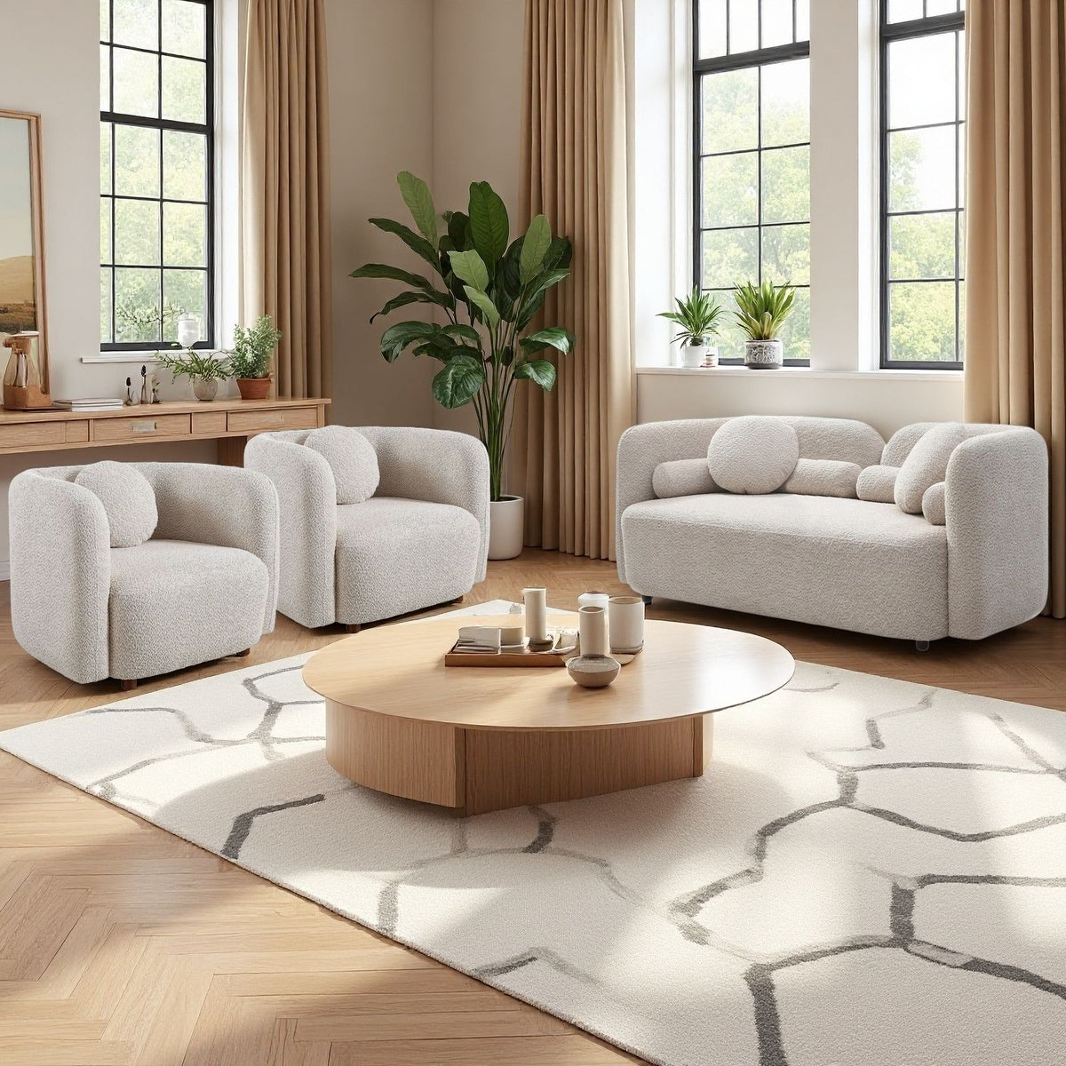 Japandi Living Room Set Home Essentials