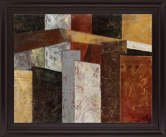 Rustic Geometry - 28" x 34" Framed Wall Art Classy Art