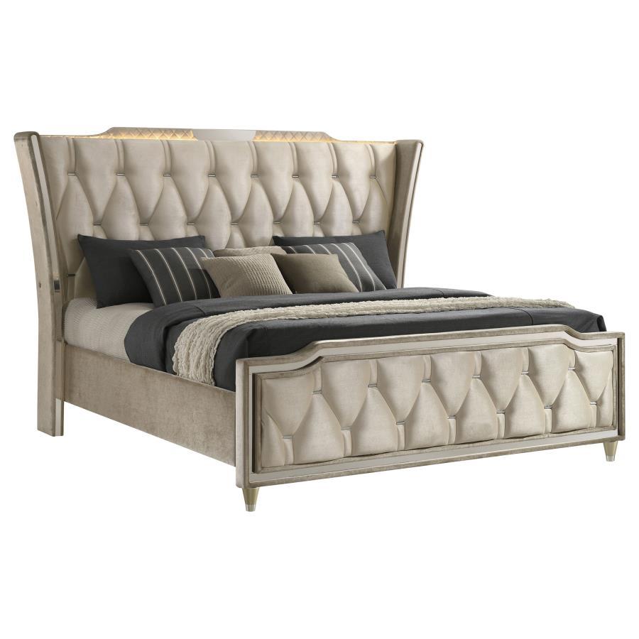 Lorient - LED Upholstered Bed Coaster Fine Furniture